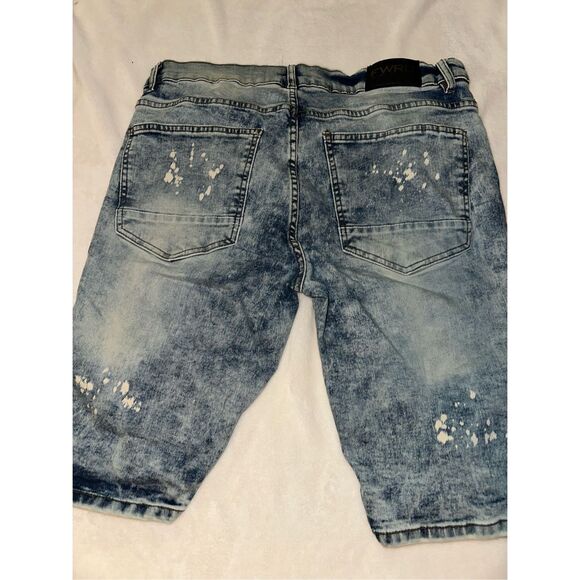 FWRD DENIM & CO. Broken Down Biker Shorts Men’s size size 36 denim Jean - Picture 4 of 7